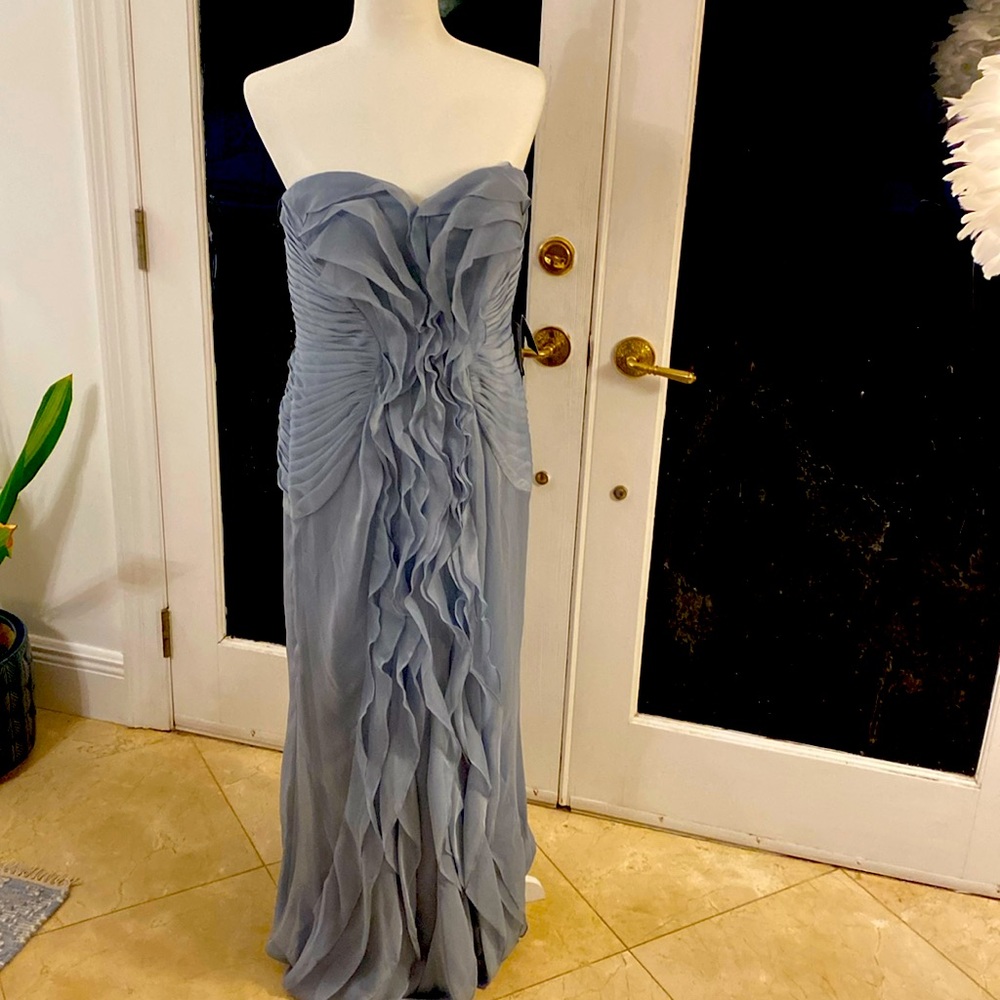 Adrianna Papell smoke blue size 12, nwt